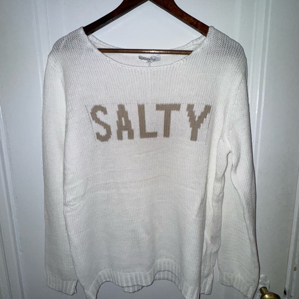 NWT - White 'Salty' Sweater
